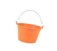 B Baosity Cubo de Cemento Multiusos Anticaída, Contenedor para Arena, Plantación Y Agua, 17,5 X 28,5 Cm, Color Naranja, Naranja, 17.5 Cm X 27.5 Cm