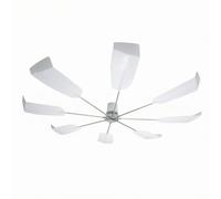 B Baosity Deflector de Aire para Aire Acondicionado con Bafle de Ventilación Guías Curvas Radiales Tubos de Aluminio Estructura, Blanco, Ventilador De Guía De Aire En Espiral De 8 Aspas