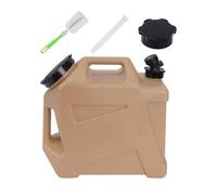B Baosity Depósito de Agua Portátil Recipiente de Agua con Tapa Sellada Grifo Y Tubo Extensible Adecuado para Conducción Picnic Camping Uso Doméstico Emergencia, Caqui