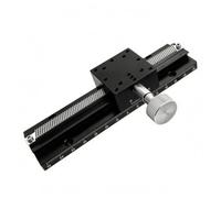 B Baosity Deslizante de Laboratorio Etapa Lineal Manual Mesa de Traslación con Perforaciones Múltiples y Placa Cuadrada Construcción Metálica Apta para Óptica Pruebas Alineación, LWX40-L150