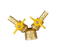 B Baosity Divisor de manguera con válvula de bola para gas, instalación sencilla, diseño en Y, 3 vías, Femenino