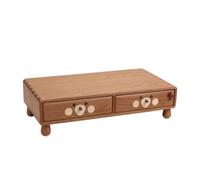 B Baosity Elevador de Pantalla para Ordenador Soporte Base Organizador con Cajones de Madera Mejora Ergonomía del Escritorio Apto para Trabajo Prolongado Estudiantes Hogar