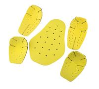 B Baosity Equipo De Protección Para Motocicleta De 5 Paquetes, Almohadilla Para La Espalda, Coderas Y Hombreras, Protección Deportiva Múltiple, Adulto, Amarillo