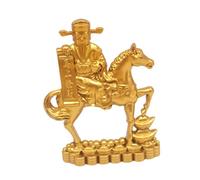 B Baosity Estatua de Caballo Decoración Escritorio Figura Feng Shui Objeto de Arte Caballo Aleación Ornamento Animal Escena China Adecuada para Dormitorio Libre, 10cmx7cm, Individual