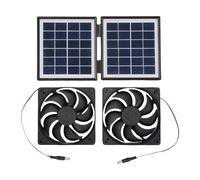 B Baosity Extractor de ventilación Solar con protección IP65, 10 W y 5 V, diseñado para Uso en Exteriores, Negro