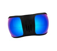 B Baosity Gafas para Equitación Protector Ocular para Equinos Gafas de Carreras y Deportes Montura Ligera de Correa Elástica Regulable y Ajuste, Negro Y Azul