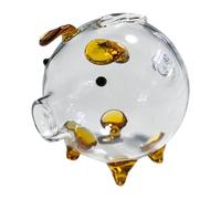 B Baosity Hucha de Cerdito de Cristal para Ahorrar Bonita Hucha.