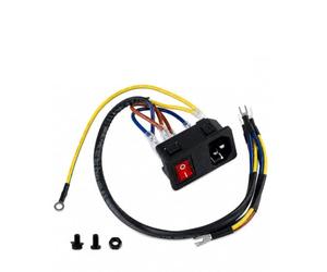 B Baosity Interruptor de Impresora 3D con Enchufe IEC Integrado y Cableado Conectores Aislados Botón Rojo para Control de Encendido y Apagado Piezas de Plástico