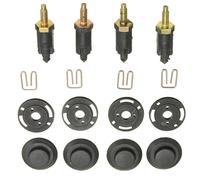 B Baosity - Juego de 4 pernos de repuesto para cubierta de motor de motocicleta Citroen Peugeot 307 406