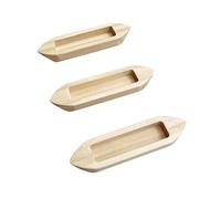 B Baosity Juego de Barco de Madera de 3 Piezas, Canoa de Pesca Náutica para El Hogar, Estantería,