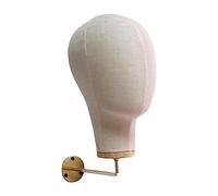 B Baosity Mannequin Cabeza Maniquí Expositor para Peluca Y Sombrero Soporte de Gorros Almacén Multipropósito Montaje Pared Superficie Suave Ligero Adecuado para, Beige, Individual