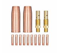 B Baosity Nozzle Assembly de Soldadura Punta de Contacto Conector en Cobre y Latón para Flujo de Gas Estable y Terminal Eléctrico Consistente Adecuado para