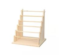 B Baosity Organizador de Cintas de Madera Soporte de Cintas Estante de Cintas Portarrollos de Mesa con Diseño Que Ahorra Espacio y Mantiene el Área de Trabajo, 32cm X 17cm X 35cm 6 Niveles