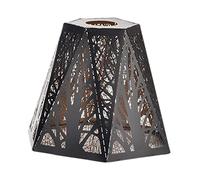 B Baosity Pantalla para Lámpara Colgante Moderna en Hierro Cubierta Decorativa para Lámparas de Techo con Jaula Metálica Tallada Soporte E27 Adecuada para Dormi, árbol del bosque, Individual