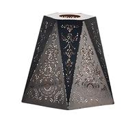 B Baosity Pantalla para Lámpara Colgante Moderna en Hierro Cubierta Decorativa para Lámparas de Techo con Jaula Metálica Tallada Soporte E27 Adecuada para Dormi, crochet europeo, Individual