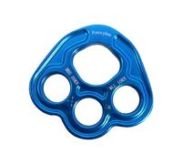 B Baosity Paw Rigging Plate con 4 Agujeros Y Material Metálico Placa Organizadora de Anclaje Y Descenso Separador Portátil para Cuerdas Adecuada para Actividade, Azul