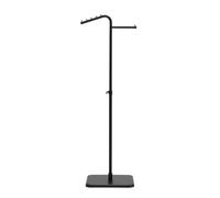 B Baosity Perchero de Ropa Expositor Soporte Barra Recta con Brazo Lateral Acero Inoxidable Ajustable Peso Presentación Completa Adecuado para Boutique Hogar, color to 5, style to 5