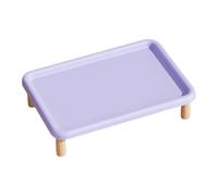 B Baosity Pet Feeder Stand para Gatos y Perros con Soporte Elevado Dispensador de Agua Base Antideslizante Fácil de Lavar Estructura Portátil Resistente de, Púrpura, Individual