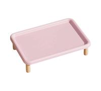 B Baosity Pet Feeder Stand para Gatos y Perros con Soporte Elevado Dispensador de Agua Base Antideslizante Fácil de Lavar Estructura Portátil Resistente de, Rosa, Individual