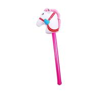 B Baosity Que Explota, Juguete de Palo, Caballo de Juguete de Palo, Adorable Globo de Palo con Forma de Cabeza de Caballo para Disfraz, Fiesta D, Rosa