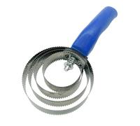 B Baosity Rastrillo para Caballos Peine de Acero Inoxidable Doble Cepillo Anillos Mango Cómodo Herramienta de Deslanado Adecuado para Caballos Perros Ovejas Vac, Azul