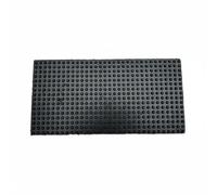 B Baosity Rejilla Impermeable para Pared Ventilación Persiana Difusor Aleación de Aluminio con Marco Reforzado Resistente Óxido Acabado con Pintura al Horno, 450 450