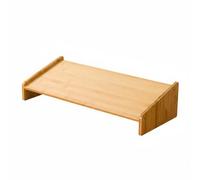 B Baosity Reposapiés Infantil en Bambú Resistente con Superficie Diseño Ergonómico Acabado y Base Estable Adecuado para Oficina Sala de Estudio Hogar, Natural, Bajo 60CM