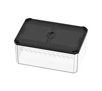 B Baosity Reptile Terrarium Terrario para Reptiles de Plástico PC Transparente Puertas Dobles Deslizantes de Ventilación Eficiente Limpieza Rápida, L