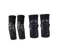 B Baosity Rodilleras para Niños, Coderas, Protectores de Protección, Conjunto de Equipo de Protección Transpirable, Almohadillas de Manga para Niñas, Niños, Dep, M Negro
