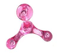 B Baosity Rodillo de Masaje Terapéutico Manual Bolas Giratorias Ergonómico Portátil Versátil Compacto Adecuado para Adultos Uso en Hogar Trabajo, Rosa