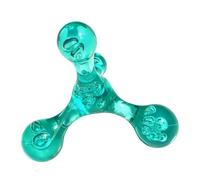 B Baosity Rodillo de Masaje Terapéutico Manual Bolas Giratorias Ergonómico Portátil Versátil Compacto Adecuado para Adultos Uso en Hogar Trabajo, Verde