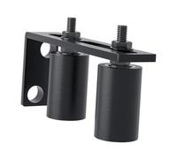 B Baosity Rodillo Deslizante de Puerta Corrediza Rodillos de Nylon con Soporte en Forma de L Componentes de Hardware Antidesgaste Y Montaje Sencillo Adecuado P, Negro