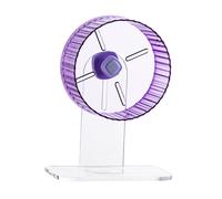 B Baosity Rueda de Ejercicio para Hámster Rueda Silenciosa Rueda de Correr Rueda para Roedores Rueda para Erizo Diseño en PC Y Montaje Sencillo Adecuad, Soporte Violeta 21cm