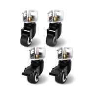 B Baosity Rueda Giratoria Universal Base Soporte Reforzado para Estantería Triangular Carrito Andamio Poliuretano Resistente al, Moderno, 2 Con Freno Y 2 Sin Freno, Para Estante De Ángulo