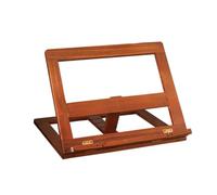 B Baosity Soporte de Madera para Libros, Portátil Y Moderno, con Pinzas para Libros, Ideal para La Oficina O El Hogar.