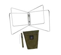 B Baosity Soporte para Nevera Portátil Plegable Diseñado con Estructura Estable Estante Aislante de Acero Y Organizador Portátil Fácil Montaje Adecuado para Sen, Plata