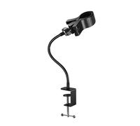 B Baosity Soporte Secador de Cabello Soporte de Mesa con Pinza Giratoria Diseño de Metal Resistente Montaje Fácil en Escritorios Manos Libres Adecuado para Salo, Manguera de 40 Cm