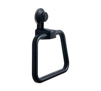 B Baosity Toallero de Baño Portatoallas Soporte Pared Ventosa Anillo Colgador Autoadhesivo Sin Taladro Reutilizable Resistente Apto para Baño Cocina Lavadero, negro, tal como se describe