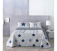 B BARCELOHOGAR Colcha Bouti Reversible Star - 00 Único, 90 cm