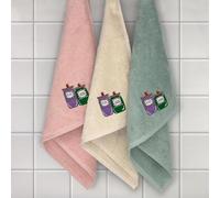 B BARCELOHOGAR Estuche 3 Paños R. A. Botes Bordados 50X50 Cms.