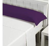 B BARCELOHOGAR Funda Almohada Basic Liso - 24 Morado, 80 cm
