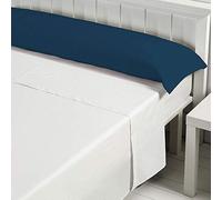 B BARCELOHOGAR Funda Almohada Basic Liso - 25 Marino, 80 cm