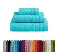 B BARCELOHOGAR Juego 3 Toallas Diamante Rizo