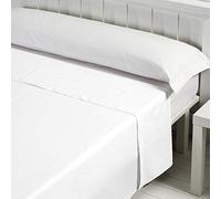 B BARCELOHOGAR Sábana Encimera Basic 50% Pol - 50% Alg - 01 Blanco, 90 cm