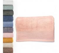 B BARCELOHOGAR Toalla de Lavabo de Rizo 100% Algodón - 50x100 cm, Suave y Absorbente, Color Rosa, Modelo Jade