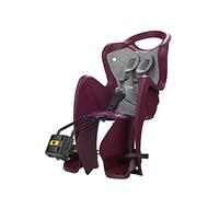 b bellelli Mr Fox 2021 - Asiento Posterior Reclinable de bibicleta - cojín y Respaldo de Polipiel - para niños de hasta 22 kg, de 3 a 8 años - Se Fija al Cuadro -Rojo