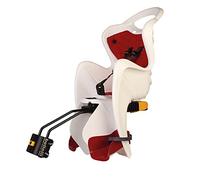b bellelli Mr Fox - Asiento para Bicicleta Trasero - Casquillo Relax: Se reclina hasta 15° - Se Fija al Cuadro - Desde 9 Meses a 8 años - MAX 15 kg - Color Blanco