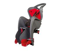 b bellelli Mr. Fox - Asiento Posterior de Bicicleta - para niños de hasta 22 kg, de 3 a 8 años - Se Fija al Portaequipaje - Gris Oscuro