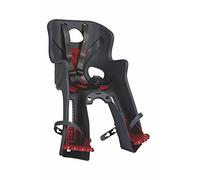 b bellelli Rabbit - Asiento Delantero de Bicicleta - para Niños de hasta 15 kg, de 9 Meses a 3 años - Se Fija al Manillar - Plateado