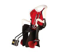 b bellelli Tiger - Asiento trasero para bicicleta - para niños de hasta 22 kg, de 3 a 8 años - Se fija al marco, reclinable - Blanco y Rojo